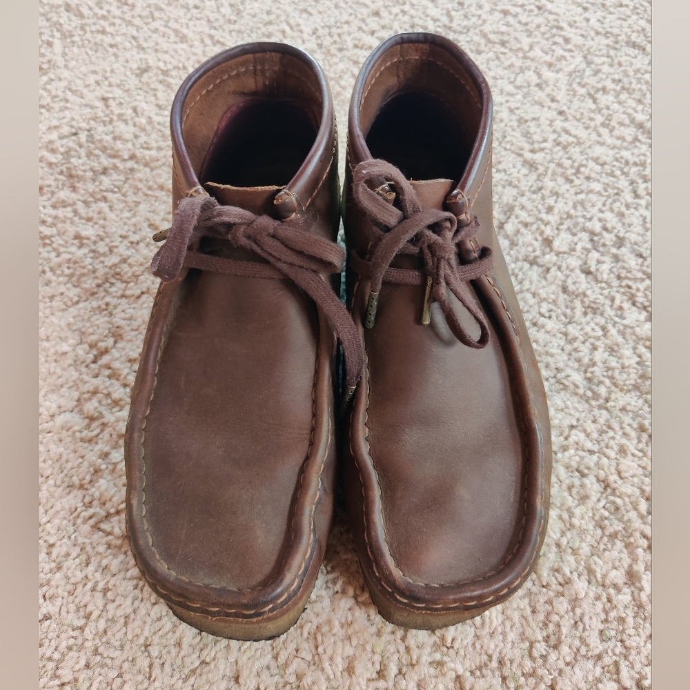 Men's Clark's Wallaby 100% Leather Shoe 8.5
